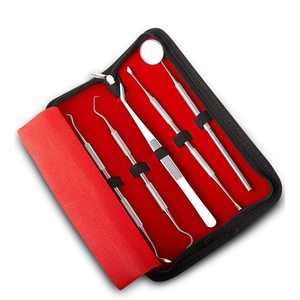 Kit Profesional de Examen Dental Manual, Juego de 5 Herramientas de Cuidado Bucal de Metal y Plástico, Tratamiento de Conducto Radicular, CE MOL SurgiRight - Product Image 1