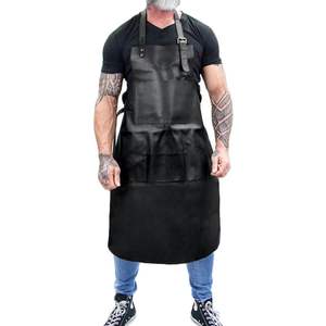 Delantal de Cuero Genuino de Primera Calidad, Delantales de Cocina y Barbacoa al por Mayor de Pakistán - Product Image 1