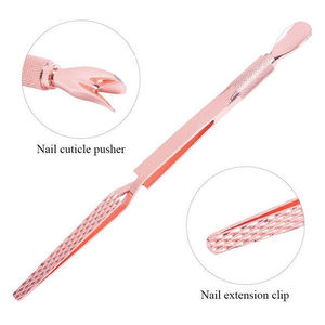 Herramienta Premium de Acero Inoxidable Reutilizable de Alta Resistencia para Empujar Cutículas y Uñas, para Manicura, de Doble Uso y Alta Calidad - Product Image 5