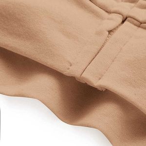 Sudadera Corta con Capucha para Mujer, Manga Larga, Color Sólido, Tejido de Algodón, Ropa de Otoño - Product Image 4