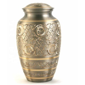 Urnas de cremación hechas a mano de alta calidad para cenizas, tarro de contenedor conmemorativo, tarro de urna decorativo de latón con acabado de cobre - Product Image 3