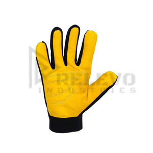 Gants de travail à doigts entiers, respirants, pour hommes et femmes, en polyester et cuir de vachette, gants de sécurité - Product Image 5