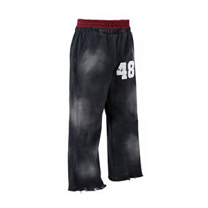 กางเกงขายาวผ้าฟลีซสีพื้นสำหรับผู้หญิง ฤดูใบไม้ร่วง ฤดูหนาว ทรงหลวม สวมใส่สบาย มีเชือกผูกเอว เป็นมิตรกับสิ่งแวดล้อม - Product Image 4