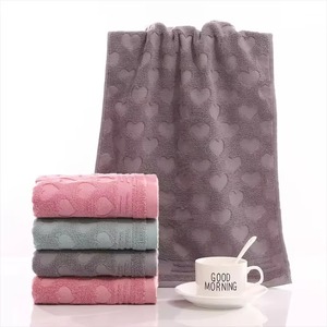 Ensemble de serviettes de bain 100% coton, rectangulaires, tissées, unies, douces, respectueuses de la peau, pour la plage, rose, gris, bleu - Product Image 3