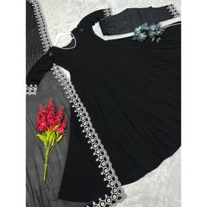 Hermoso vestido de fiesta XL Anarkali y pantalón con Dupatta - Product Image 4