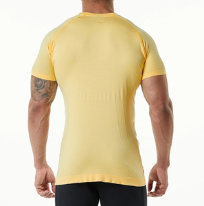 Hot Selling Custom T-<b>Shirts</b> For <b>Men</b> Spandex Polyester Crew Neck Sporty Short Sleeve <b>Compression</b> Dry Fit T-<b>Shirts</b> on Best Sale - Product Image 3