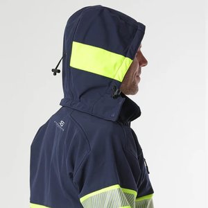 Chaqueta de Trabajo de Seguridad Reflectante para Hombre, Impermeable, de Alta Visibilidad, Resistente al Viento, de Poliéster, Certificada CE, Antidesgarro - Product Image 3