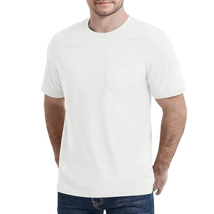 T-shirt décontracté basique à manches courtes pour homme, coupe ajustée, col ras du cou, uni, été - Product Image 2
