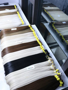 ผมมนุษย์บริสุทธิ์จากเวียดนามสีอ่อน100กรัม6นิ้วผมต่อฟอกขาว - Product Image 5