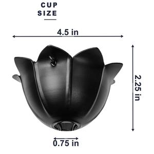 En duchas intensas, la cadena canaliza el agua de forma suave y eficiente, y la estructura decorativa mejora instantáneamente la apariencia del borde. - Product Image 4