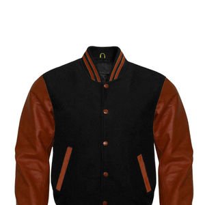Chaqueta Varsity de Alta Calidad para Hombre, Personalizada, de Color Sólido, Mangas Largas, Transpirable y al por Mayor a un Precio Económico - Product Image 3