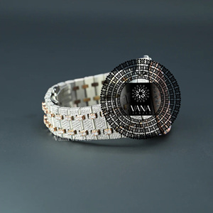 นาฬิกาข้อมือผู้ชาย VANA JEWELS รุ่นหรูหรา ประดับเพชรเต็มเรือน ตัวเรือนสแตนเลสสตีลสองสีโรสโกลด์ สายแบบอะนาล็อก ควอตซ์ - Product Image 5