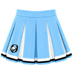 Ensemble uniforme de cheerleading bleu ciel : Crop top et jupe plissée pour compétition de danse d'équipe, tenue de performance sportive - Product Image 5