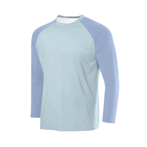 Camisetas de Manga Larga para Hombre, Tallas Grandes, Cuello Redondo, Color Sólido, Diseño Personalizado, Corte Ajustado, Color Sólido, Estilo Casual, Hechas en Bangladesh - Product Image 3