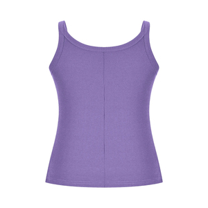 Service OEM : Débardeurs pour femmes, toutes couleurs, col rond, en coton, débardeur court côtelé pour femme - Product Image 4