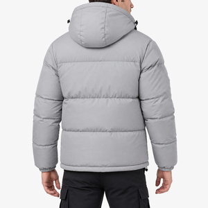 Veste d'hiver pour homme à capuche avec fermeture éclair, imperméable, avec logo personnalisé, de haute qualité, fabriquée par un fabricant de vestes d'hiver - Product Image 6