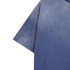 Camiseta Extra Grande para Hombre, Estilo Vintage, Color Azul Lavado, con Gráfico de Número Minimalista - Product Image 5