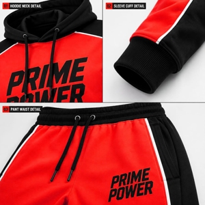 Ensemble de survêtement décontracté pour homme : sweat à capuche et pantalon de jogging – Tenue de sport deux pièces pour la gym, le fitness et l'entraînement en extérieur – Fournisseur en gros - Product Image 5