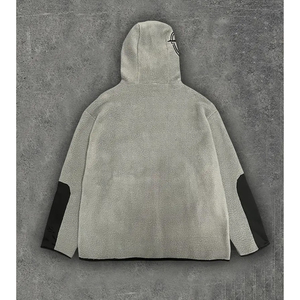 Pasamontañas de Forro Polar Grueso Personalizado para Invierno, Estilo Vintage, Color Sólido, Sudadera con Capucha Térmica, 100% Algodón Transpirable - Product Image 6