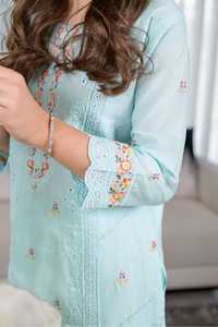 Pakistan High Quality Lawn/Cotton Lace Trim Knee-Length <b>Kids</b> Dresses Trendy Daily Wear Indian/Pakistani Ladies Clothing - Product Image 6