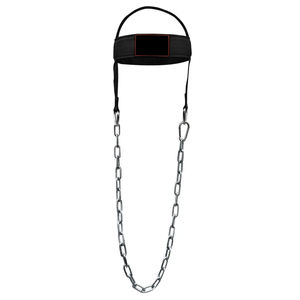Harnais de tête en néoprène personnalisé de haute qualité pour la musculation, design confortable avec chaîne en acier - Product Image 6