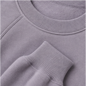 เสื้อสเวตเชิ้ตคอกลมสองชั้นทรงหลวมสำหรับผู้ชาย สีเทาลาเวนเดอร์ รุ่น Cloud-Soft Fleece MCRW-0027 ปรับแต่งได้ - Product Image 6