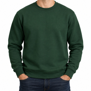 Plain Pullover Crew Neck Sweatshirts Custom Logo Printed <b>Long</b> Sleeve <b>Oversized</b> Yellow Sweatshirt <b>Hoodies</b> for Men - Product Image 1