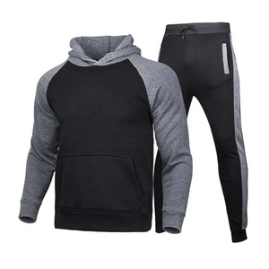 Conjunto Deportivo para Hombre al por Mayor, Sudadera con Capucha de Algodón y Felpa, Pantalones Deportivos con Cierre Completo, Personalizable - Product Image 3