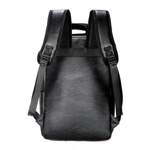 16.5inch Vintage Genuine Leather Men's Backpack Large Laptop Eco-Friendly Waterproof Casual Schoolbag <b>for</b> Teenagers <b>Boys</b> - Product Image 2