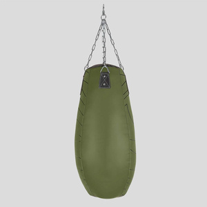 Sac de boxe en tissu Oxford vert olive, rempli de sable, durable, pour la pratique de la boxe pour adultes - Product Image 6