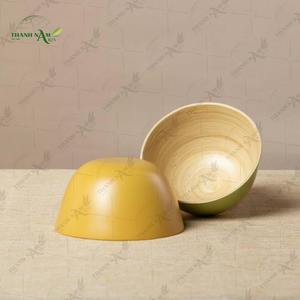 ชามไม้ไผ่สาน ดีไซน์งานฝีมือจากธรรมชาติ สำหรับบ้านและห้องครัว โซลูชั่นภาชนะบนโต๊ะอาหารที่เป็นมิตรต่อสิ่งแวดล้อม - Product Image 3