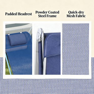 Chaises longues pliantes confortables pour la détente en plein air - Product Image 6