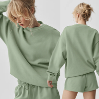 Ensemble pantalon deux pièces décontracté pour femmes, 100% fibre de bambou, vêtements de printemps