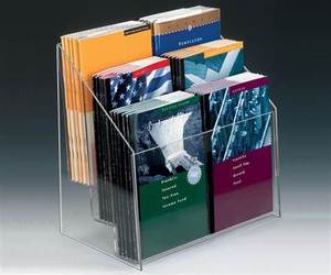 2025 Affordable High-Capacity Acrylic Brochure and Magazine Holder Versatile Desktop Wall-Mount Organizer - Product Image 3