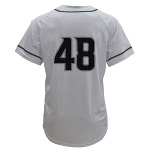Camiseta Estilo Jersey de Béisbol con Bordado Personalizado, Jersey de Béisbol OEM al por Mayor - Product Image 3