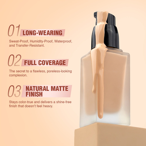 OEM Smooth Skin Matte Oil Control Liquid <b>Foundation</b> with Private Label Base for Makeup Enthusiasts - Product Image 2