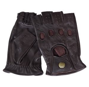 Gants habillés en cuir demi-doigts en peau de mouton unisexes de qualité supérieure respirants confortables pour une utilisation quotidienne en extérieur personnalisés OEM décontractés - Product Image 3