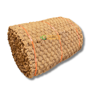 Bulk Eco-Friendly Non-Slip Woven Coir <b>Mat</b> | Custom Sizes Natural Coconut Fiber Mesh for Outdoor <b>Ground</b> Cover Beach Walkways - Product Image 1