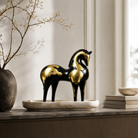 Ornement Moderne Minimaliste Abstrait Cheval Tang, Décoration de Table pour Maison, Bureau, Salon, Armoire, Artisanat