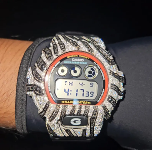Reloj GA2100 Personalizado G-Sh0 con Incrustaciones de Moissanita VVS, Movimiento de Cuarzo, Caja de Acero Inoxidable, Estilo Hip Hop, Diseño Premium - Product Image 6