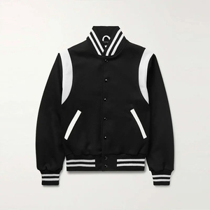 High Value Varsity Jacket Winter Jacket Hot Selling Custom Cool Style Fleece Winter High Street Style Varsity Jacket For <b>Men</b> - Product Image 2
