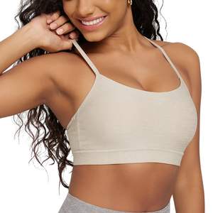 Sujetador deportivo de terciopelo personalizado con estampado de leopardo para mujer, espalda cruzada, transpirable, ligero, ideal para yoga, running y fitness, OEM - Product Image 1