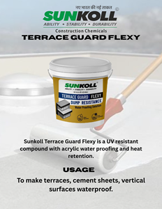 Revestimiento Impermeabilizante Líquido a Base de Silicona SUNKOLL INDUSTRIES Limited, Protección para Techos y Terrazas, Aplicación con Brocha - Product Image 3