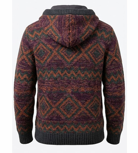 Sweat-shirt à capuche en jersey tricoté épais 500 GSM en coton, coupe oversize à épaules tombantes, style streetwear, coupe classique pour homme - Product Image 3
