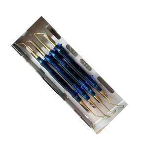 Juego de Instrumentos Quirúrgicos Dentales Manuales de Alta Calidad, Acero Inoxidable de Grado Alemán, Reutilizables, para Restauración Estética e Implantes Quirúrgicos - Product Image 3