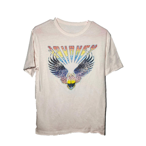 Journey Band Logo T-Shirt Unisex Crew Neck Short Sleeve Printed Cotton Jersey Casual Wear All Seasons Regular Fit - Product Image 1