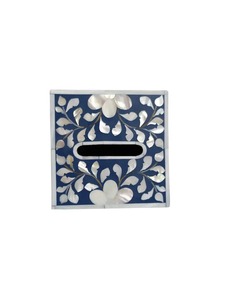 Porte-serviettes et boîte à mouchoirs élégants en résine polie, design coquillage, avec support pour balai, pour la décoration de la maison - Product Image 2