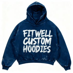 เสื้อฮู้ดผู้ชายผ้าฝ้ายฟลีซแบบสวมใส่สบายสำหรับฤดูหนาว  ลายพิมพ์ซิลค์สกรีน  น้ำหนัก 280 กรัม  ทรงหลวมไหล่ตก  แห้งเร็ว - Product Image 3