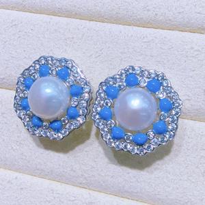 Pendientes de Perlas de Agua Dulce con Estilo Retro y Elegante para Mujer, Estilo Palacio, Nuevo Estilo Chino, Venta al por Mayor de Zhuji - Product Image 3