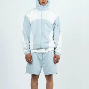 Wholesale Winter Casual High Quality Windbreaker 2-Piece Tracksuit <b>Set</b> Custom Double Layer Polyester Shorts <b>Set</b> - Product Image 6